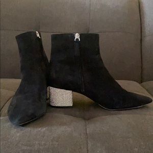Black Suede Booties